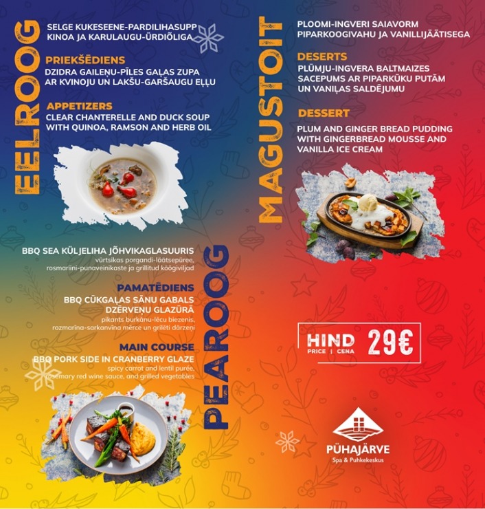 Ievērtē restorānu festivāla «Otepē garšas» šefpavāru ēdienus 29 - 38 eiro vērtībā. Foto: otepaa.ee 382083