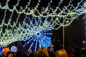 Daugavpils «Sapņu galaktikas» galvenā Ziemassvētku egle ir viena no skaistākajām Latvijā. Foto: Margarita Vigule 5