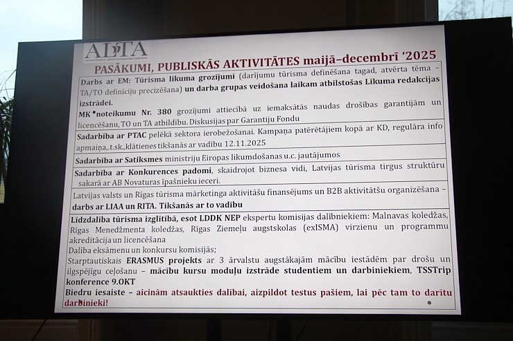 Latvijas Tūrisma Aģentu un Operatoru Asociācija rīko kopsapulci viesnīcā «TRIBE Riga City Centre Hotel» 382818