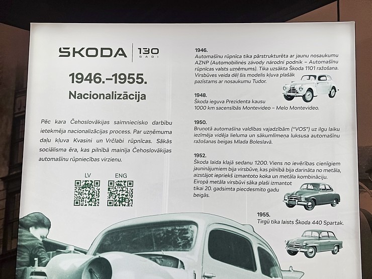 Rīgas Motormuzejā čehu autozīmols «Škoda» atzīmē 130. gadu jubileju un atskatās uz 2025.gada sasniegto 384196