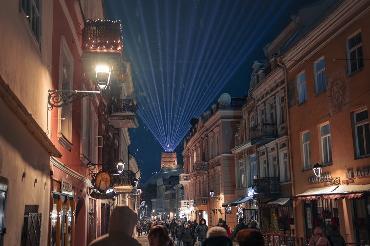 Viļņas gaismas festivāls izceļ pilsētas ziemas pievilcību 384894