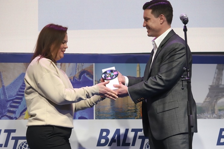 Tūrisma izstādē «Balttour 2026» tiek pasniegtas «GADA CILVĒKS TŪRISMĀ 2025» balvas. Foto: Rojs Maizītis 386059