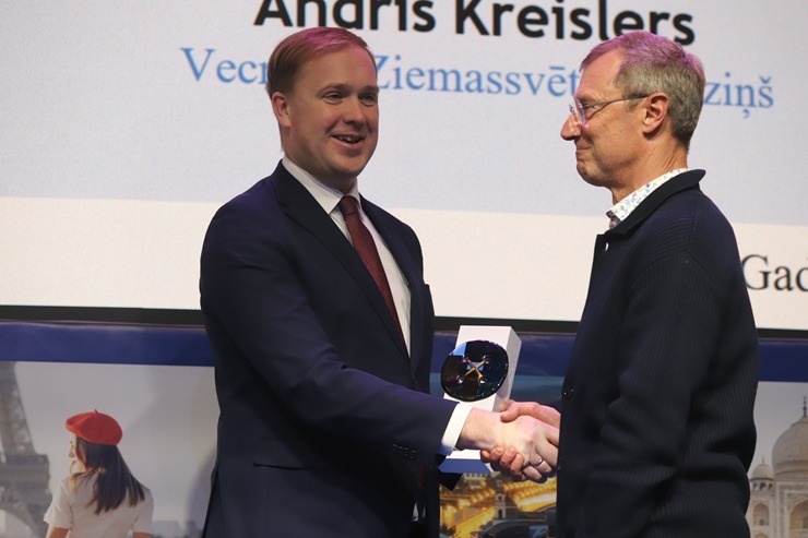 Tūrisma izstādē «Balttour 2026» tiek pasniegtas «GADA CILVĒKS TŪRISMĀ 2025» balvas. Foto: Rojs Maizītis 386097