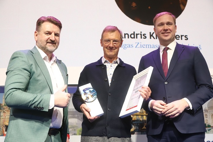Tūrisma izstādē «Balttour 2026» tiek pasniegtas «GADA CILVĒKS TŪRISMĀ 2025» balvas. Foto: Rojs Maizītis 386099