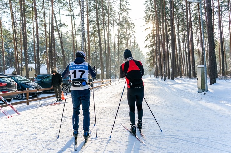 Daugavpils Stropu slēpošanas trase piedāvā apgaismotas 1.1 km un 2.8 km distances. Foto: Margarita Vigule 386646