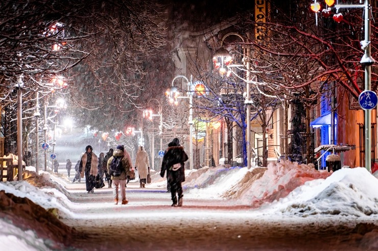 Latvijas aukstākajā pilsētā snieg burvīgs skaistums. Foto: Margarita Vigule 386689