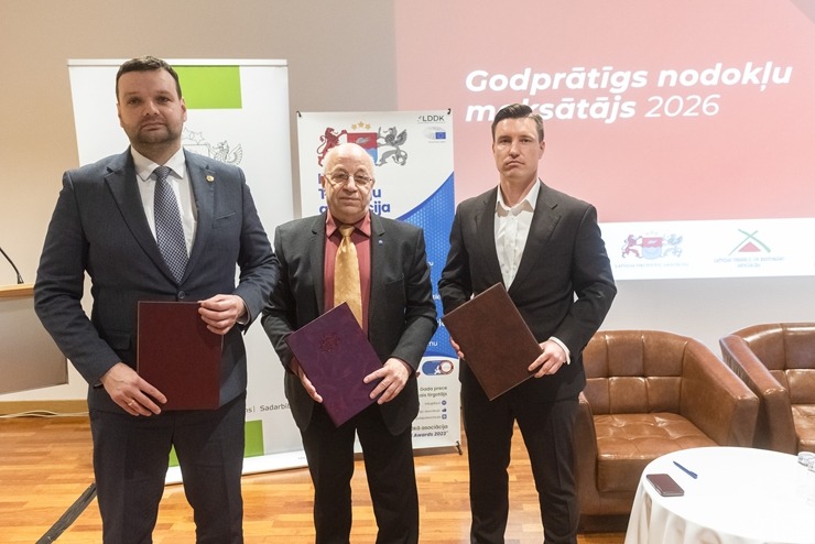 Viesnīcā «Riga Islande Hotel» notiek iniciatīvas «Godprātīgs nodokļu maksātājs 2026» atklāšanas pasākums. Foto: LVRA.lv 389206
