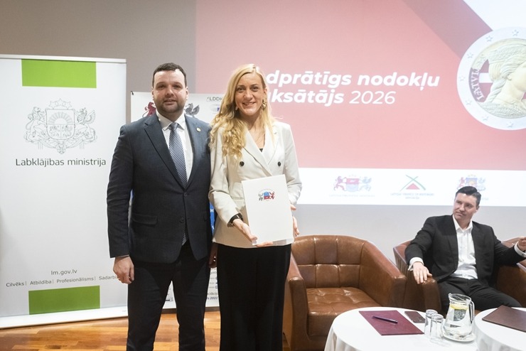 Viesnīcā «Riga Islande Hotel» notiek iniciatīvas «Godprātīgs nodokļu maksātājs 2026» atklāšanas pasākums. Foto: LVRA.lv 389210