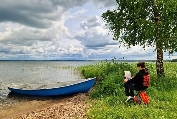 Rāznas ezers pie Mākoņkalna iegūst labiekārtotu pludmali. Foto: Aivars Arnicāns 391551
