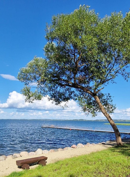 Rāznas ezers pie Mākoņkalna iegūst labiekārtotu pludmali. Foto: Aivars Arnicāns 391560
