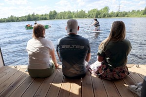 Izbaudām SUP dēļu braucienu no Brocēnu puses Cieceres ezerā 19