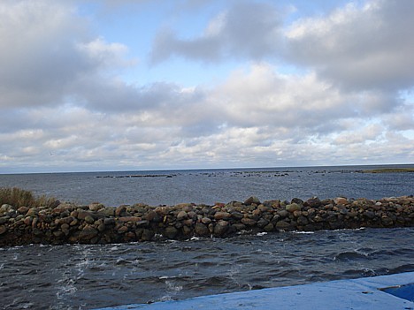 Kamēr jūras līcis nav aizsalis, uz salas nokļūt var tikai ar prāmjiem. Viens kursē no Potsi ostas, bet otrs no Pērnavas 27759