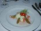 Marinētu spargeļu salāti ar kazas siera un maurloku krēmu 8