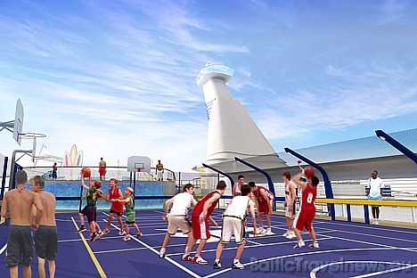 Pasaulē lielākais kruīzu kuģis Oasis of the Seas dažādas sportiskās aktivitātes, bet piedāvā arī lielu parku džungļu stilā ar tropu kokiem, liānām un  29804