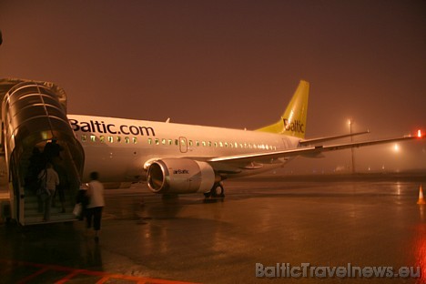 Jau rīta agrumā airBaltic lidmašīna tūroperatora Tez tour uzdevumā no Rīgas dodas uz Ēģiptes Šarm el Šeihu 29920