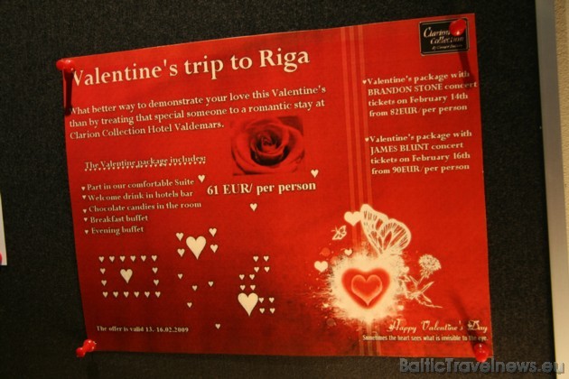 Viesnīcā Valdemārs Valentīna dienā ir iespējams pavadīt lieliskus romantiskus mirkļus kopā ar savu otru pusīti! 30759