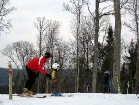 Ozolkalnā brīvdienās var sastapt ļoti daudz bērnu, kuri apgūst slēpošanas prasmi 13