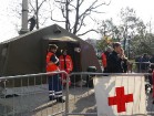 Ātrās palīdzības telti nākas arī „karavīriem” izmantot 17