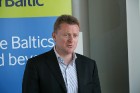 airBaltic vadītājs Bertolts Fliks sarunā ar žurnālistiem atzīmē, ka 5% klientu ir biznesa klases pasažieri 5
