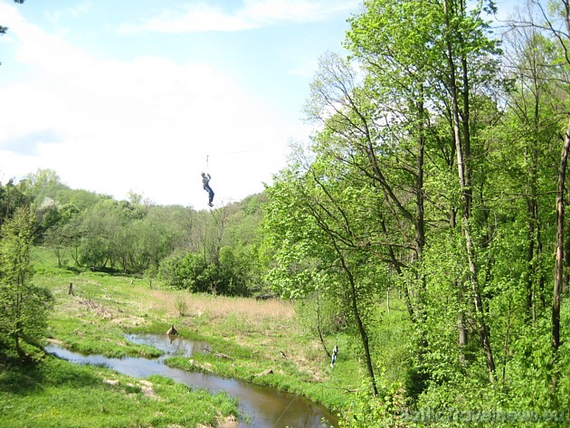 Kopumā trasē var izbaudīt trīs dažāda garuma nobraucienus (75m, 145m, 220m) 33538