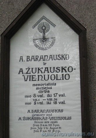 Antana Baranauska (1835.–1902.) klētiņa –  viens no interesantākajiem etnogrāfijas un literatūras pieminekļiem Lietuvā 33863