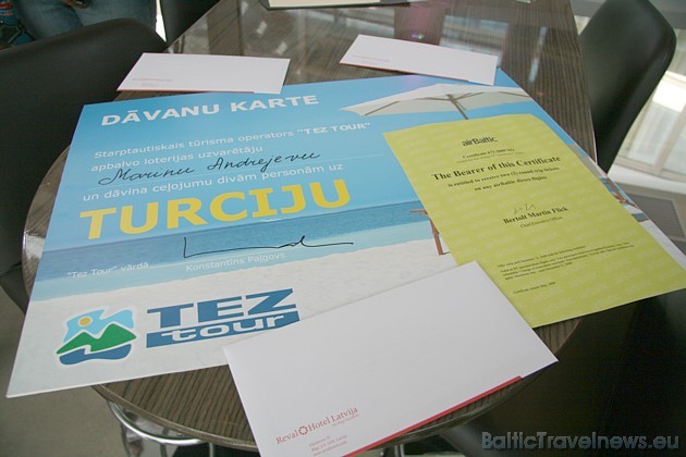 Dāvanu kartes no Tez Tour, airBaltic, Reval Hotels 34113