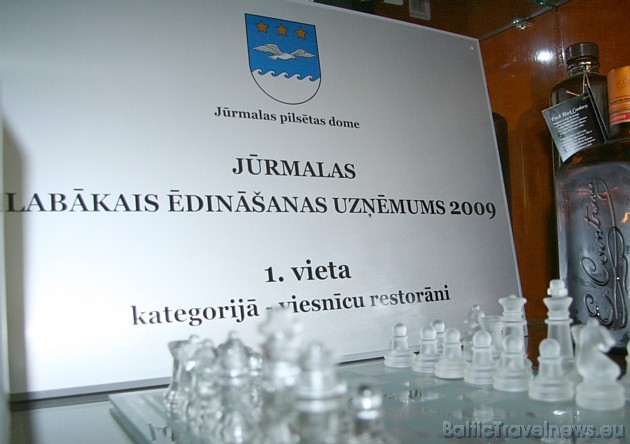 Jūrmalas pilsētas dome ir atzinusi 2009.gadā restorānu par labāko pilsētā 36185