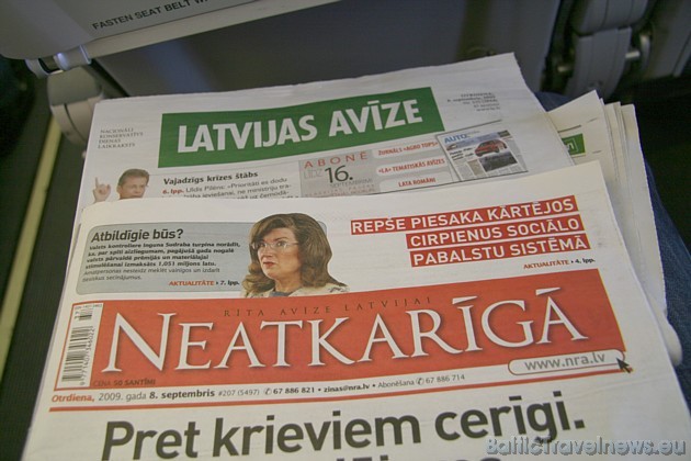 Tikai airBaltic piedāvā latviešu preses rīta avīzes 36836