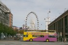 Kopenhāgenas panorāmas skatu rats un pilsētas apskates autobuss 10