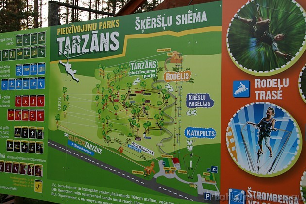 Sīkāka informācija par Piedzīvojumu parku Tarzāns: www.tarzans.lv 37000