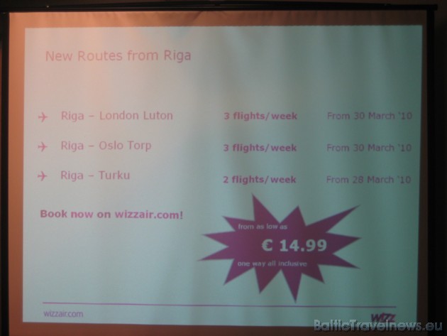 WizzAir piedāvās trīs jaunus lidojumu galamērķus: Londona (Lutona), Oslo (Torp) un Turku par iepazīšanās cenām - tikai 14,99 eiro! 38482