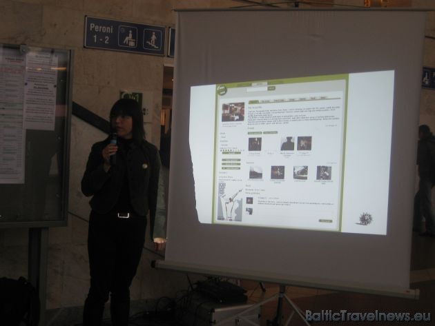 Reklāmas aģentūras Publicis Riga direktore Andra Treibaha iepazīstina klātesošos ar jaunā portāla dizainu un idejām 38584