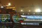 09.02.2010 Vācijas ostas pilsētā Hamburgā tika nokristīts AIDA Cruises jaunais kruīza kuģis AIDAblu 1