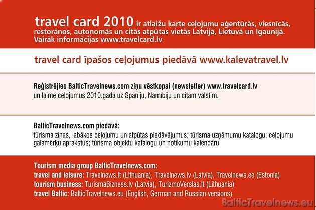 Kaleva Travel solās jau tuvākajā laikā piedāvāt jaunu atraktīvu ceļojumu Travelnews.lv vēstkopas abonentiem 40691
