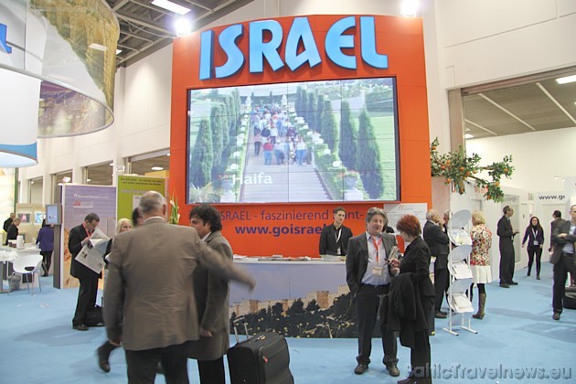 Izraēlas stends izstādē. Vairāk informācijas par Izraēlu var atrast interneta vietnē www.goisrael.com 41240