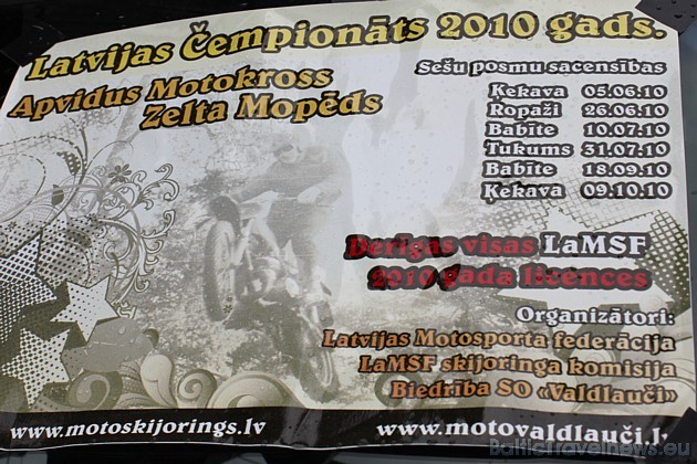 Zelta mopēds 2010 sacensību grafiks 43337