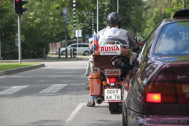 Jūrmalā bija ieradušies daudzi motociklisti no Krievijas 44709