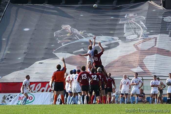 Pasākumā piedalījās gan tie regbija klubi, kas šobrīd ir aktīvi sporta dzīvē, gan arī tie, kas no sporta aizgājuši
Foto: Juris Ķilkuts/www.fotoatelje 48413