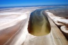 Eyre ezers ir milzīgs sāls ezers, kas atrodas 15,2 metrus zem jūras līmeņa
Foto: SATC 10