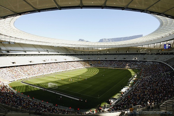 Arī Green Point stadionā Keiptaunā notika kausa izcīņas spēles
Foto: South African Tourism 49463