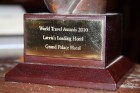 World Travel Awards balva 2010. gadā apliecina viesnīcas un restorāna starptautisko kvalitāti. Vairāk info - www.grandpalaceriga.com 23
