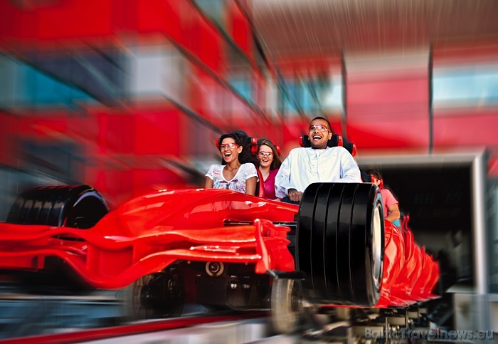 Adrenalīnam parkā pieejami arī Jack Rouse Associates karuseļi un atrakcijas pieaugušajiem
Foto: © Ferrari World Abu Dhabi 52220