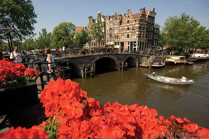 Unesco jau 2010. gada augustā paziņoja, ka Amsterdamas kanāliem piešķirts pasaules kultūras mantojuma objekta statuss
Foto: Netherlands Board of Tour 52445
