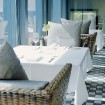 Restorāna dizains ir īpaši veidots, lai viesiem radītu miera un intimitātes atmosfēru vienā no skaistākajiem un rosīgākajiem Rīgas biznesa centra rajo 9