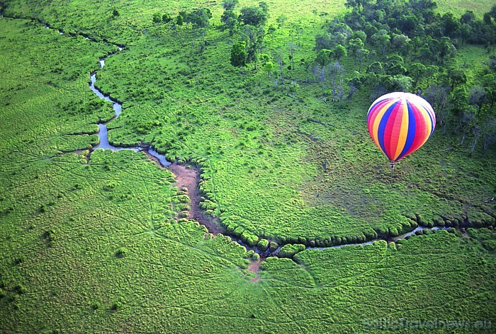 Brīnumaino dabas skatu dēļ Kenijā ir iecienīti lidojumi ar gaisa balonu
Foto: Kenya Tourism Board 54171