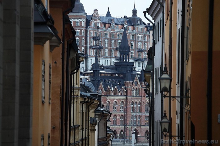 Senās ieliņas un skaistie arhitektūras pieminekļi Stokholmā ir apskates vērti
Foto: Juris Ķilkuts/www.fotoatelje.lv 54290