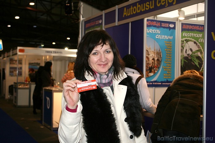 Balttour 2011 apmeklētājiem, saņemot Travel card, ir iespēja laimēt dažādas dāvanu kartes 55196