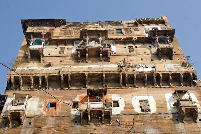 Sena dzīvojamā māja. Ir sācies projekts – Varanasī iekļaušanai UNESCO mantojuma sarakstā. Foto: Guna Bērziņa 56980
