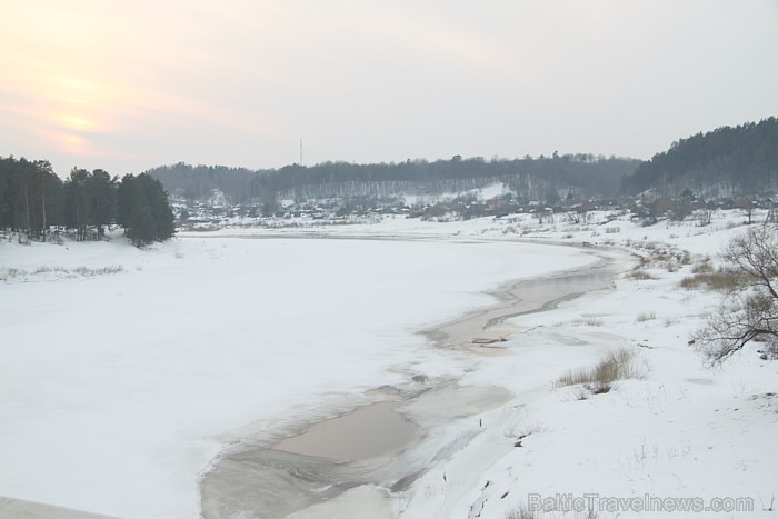 Latgalē ziema cīnās ar pavasari. Daugava pie Krāslavas 57120