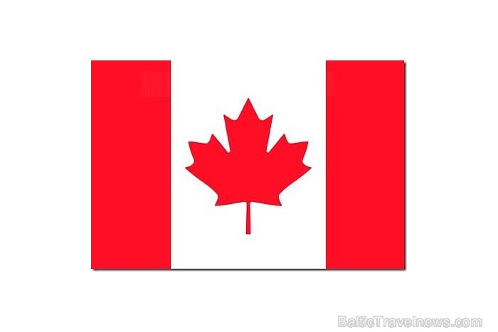 12. vietu ieņem Kanāda. Karogs simbolizē divus okeānus, kas apskalo Kanādas krastus — Kluso okeānu un Atlantijas okeānu — un valsti, kura atrodas star 57695